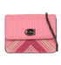 Bowery Quilted Rivets Crossbody, &pound;95, Handbags, Pink, Leather, Front view